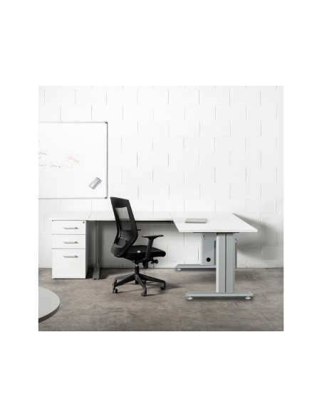 Cajonera rocada con 4 cajones serie store 74x47x60 cm acabado gris/gris