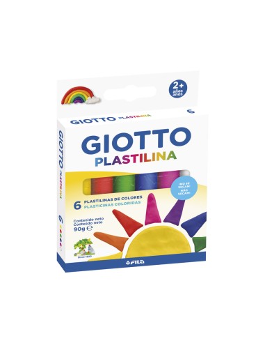 Plastilina giotto colores clasicos caja de 6...