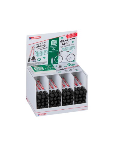 Rotulador edding marcador permanente 3000 negro...