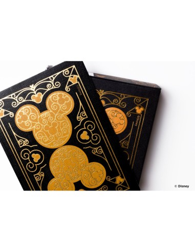 Baraja de cartas bicycle disney black and gold...