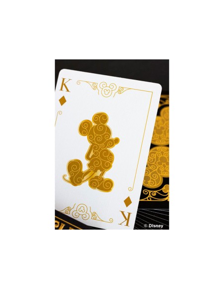 Baraja de cartas bicycle disney black and gold mickey