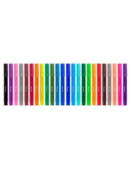 Rotulador liderpapel jumbo caja de 24 unidades colores surtidos