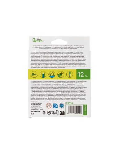 Rotulador liderpapel slim caja de 12 unidades...