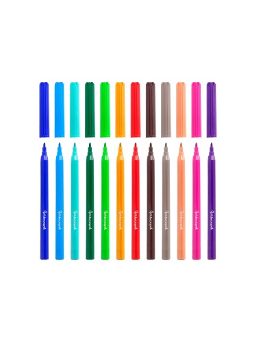 Rotulador liderpapel slim caja de 12 unidades...