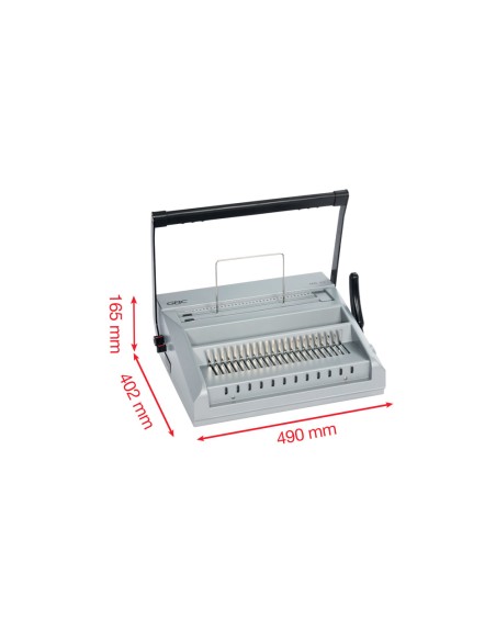 Encuadernadora para espiral gbc multibind mb20 perfora 20 hojas tamaño a4 encuaderna 500 hojas