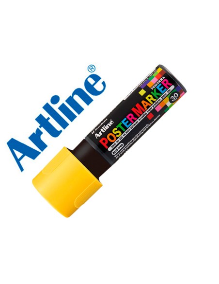 Rotulador artline poster marker epp-30 punta rectangular 30 mm color amarillo