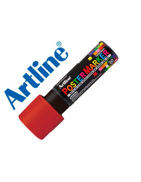 Rotulador artline poster marker epp-30 punta rectangular 30 mm color marron