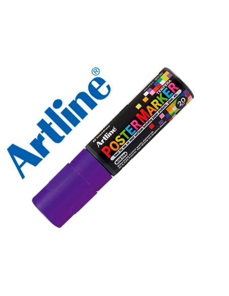 Rotulador artline poster marker epp-20 punta rectangular 20 mm color violeta