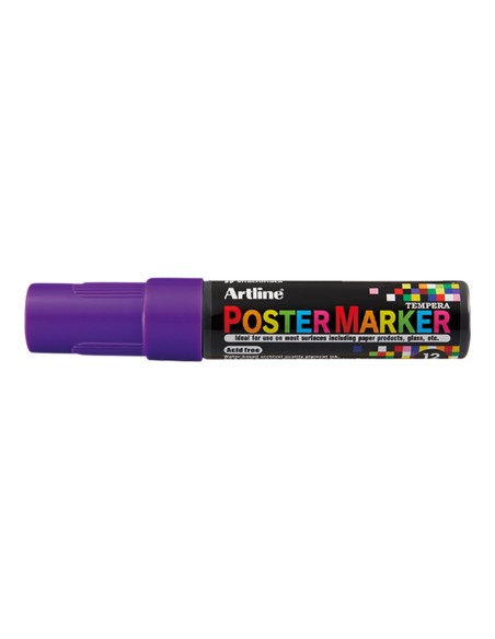 Rotulador artline poster marker epp-12 punta rectangular 12 mm color violeta