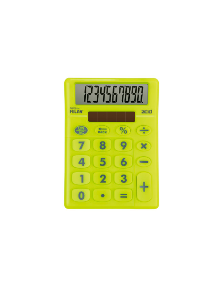 Calculadora milan sobremesa acid 10 digitos colores surtidos