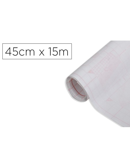 Rollo adhesivo d-c-fix transparente ancho 45 cm largo 15 m