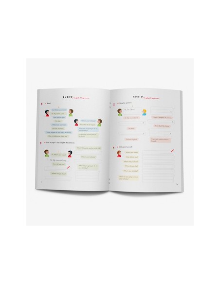 Cuaderno rubio english 8 years beginners