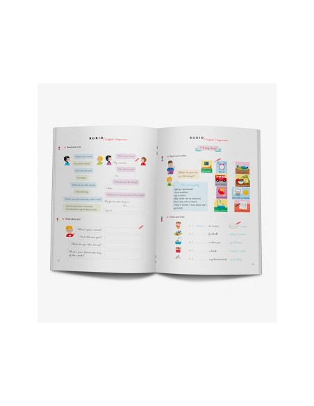 Cuaderno rubio english 7 years beginners