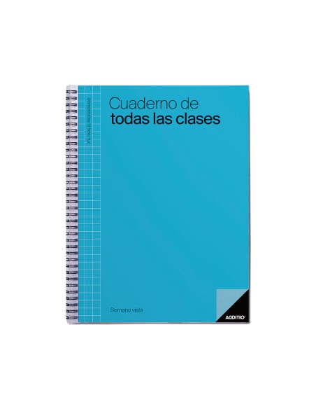 Cuaderno de todas las clases sv additio plan mensual del curso evaluacion continua y programacion semanal 22,5x31cm
