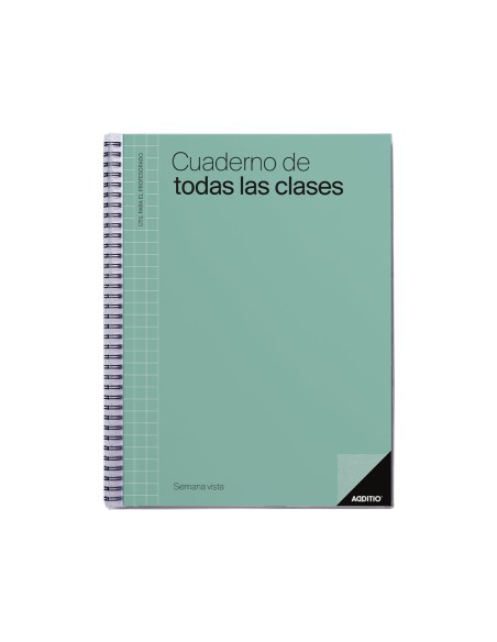 Cuaderno de todas las clases sv additio plan mensual del curso evaluacion continua y programacion semanal 22,5x31cm