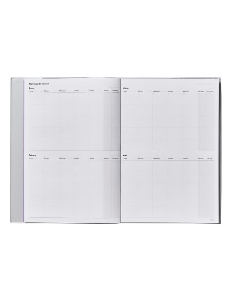 Cuaderno de programacion additio a4 plan mensual y programacion semanal del curso sin fechas