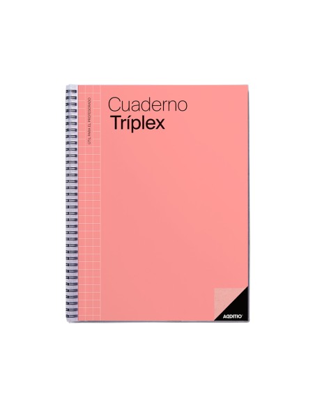 Cuaderno triplex additio plan de curso evaluacion agenda plan semanal y tutorias fundas transparentes 22,5x31cm