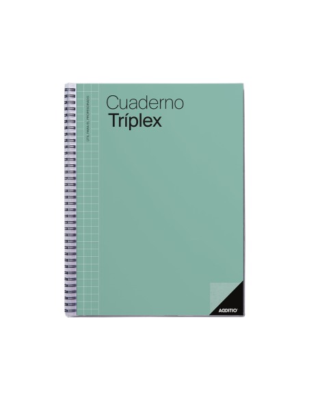 Cuaderno triplex additio plan de curso evaluacion agenda plan semanal y tutorias fundas transparentes 22,5x31cm