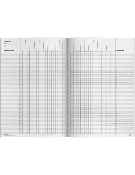 Cuaderno de notas additio horario planificacion mensual plan de curso y evalucion continua