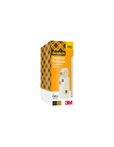 Cinta adhesiva scotch acordeon 33 m x 19 mm...