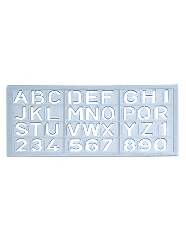 Plantilla rotulacion 1585 letras y numeros de...