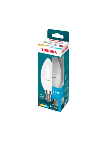 Bombilla led toshiba essential c37 e14 4.7w luz...
