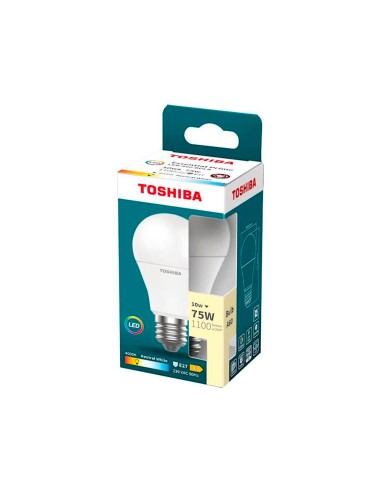 Bombilla led toshiba essential a60 e27 10w luz...