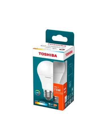 Bombilla led toshiba essential a60 e27 10w luz...