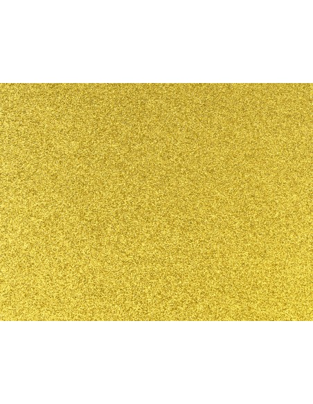 Goma eva con purpurina biodegradable liderpapel 50x70cm 60g/m2 espesor 2 mm oro