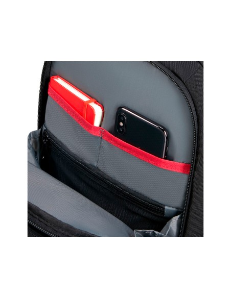 Mochila samsonite guardit 3.0 para portatil de 14,1\" tirantes ergonomicos y panel trasero malla 3d negro