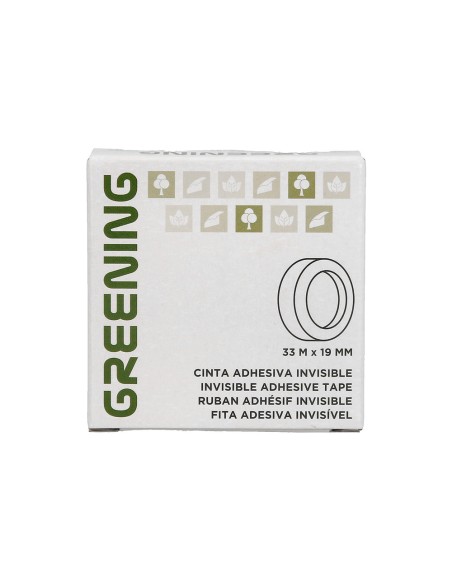 Cinta adhesiva greening invisible 33 m x 19 mm