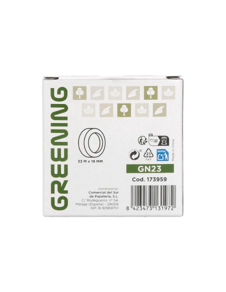 Cinta adhesiva greening invisible 33 m x 19 mm