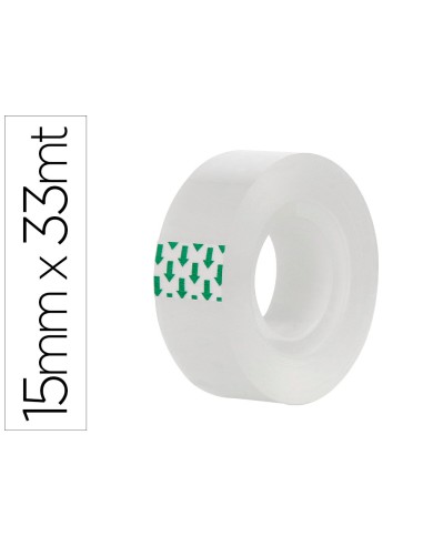 Cinta adhesiva greening transparente 33 m x 15 mm