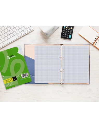 Recambio liderpapel din a5 100 hojas 75 gr...
