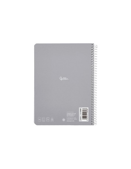 Cuaderno espiral liderpapel a5 witty tapa dura 80h 90gr cuadro 8mm con margen colores surtidos