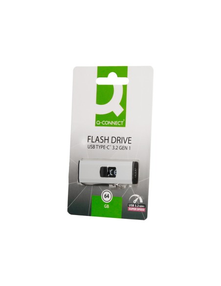 Memoria usb q-connect flash drive 64 gb 3.2 tipo c