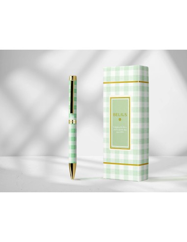 Boligrafo belius picnic aluminio color verde...
