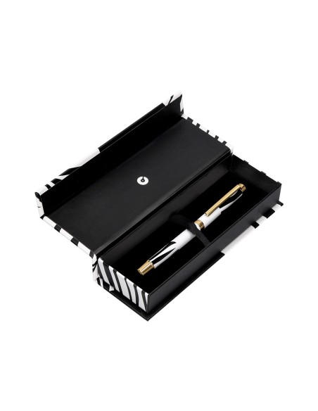 Roller belius dualita cuerpo negro color blanco tinta negra caja de diseño