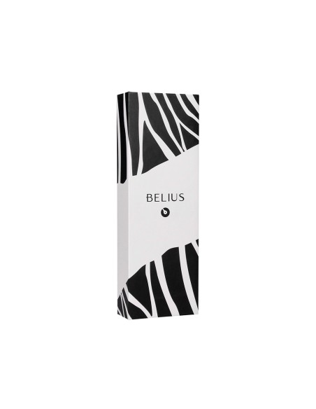Boligrafo belius dualita cuerpo negro color blanco tinta azul caja de diseño