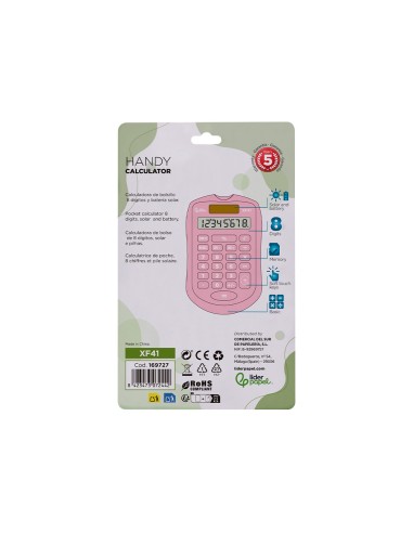 Calculadora liderpapel bolsillo xf41 8 digitos...