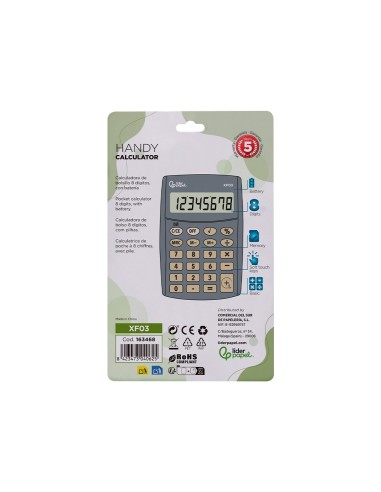 Calculadora liderpapel bolsillo xf03 8 digitos...