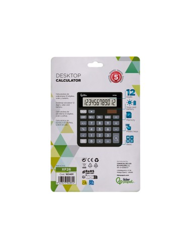 Calculadora liderpapel sobremesa xf26 12...