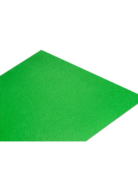 Tapa encuadernacion liderpapel carton a4 0,9mm verde fluor paquete de 50 unidades