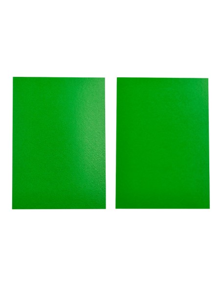 Tapa encuadernacion liderpapel carton a4 0,9mm verde fluor paquete de 50 unidades