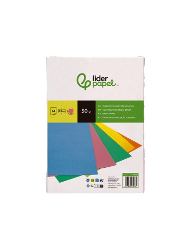 Tapa encuadernacion liderpapel carton a4 0,9mm...