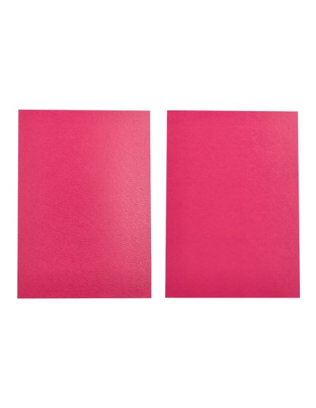 Tapa encuadernacion liderpapel carton a4 0,9mm rosa fluor paquete de 50 unidades
