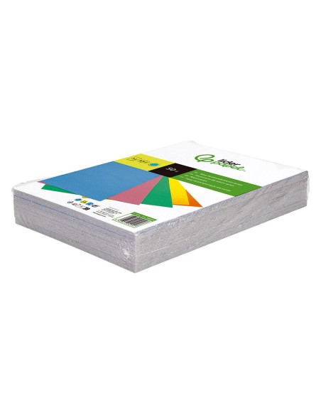 Tapa encuadernacion liderpapel carton a4 0,9mm azul fluor paquete de 50 unidades