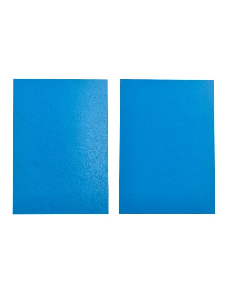 Tapa encuadernacion liderpapel carton a4 0,9mm azul fluor paquete de 50 unidades