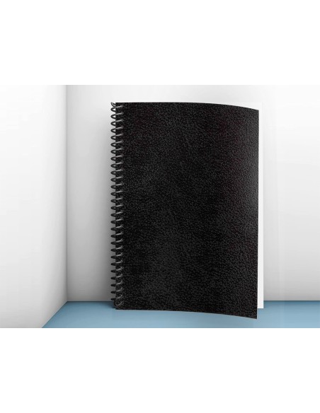Tapa encuadernacion liderpapel carton a3 1mm negra paquete de 50 unidades
