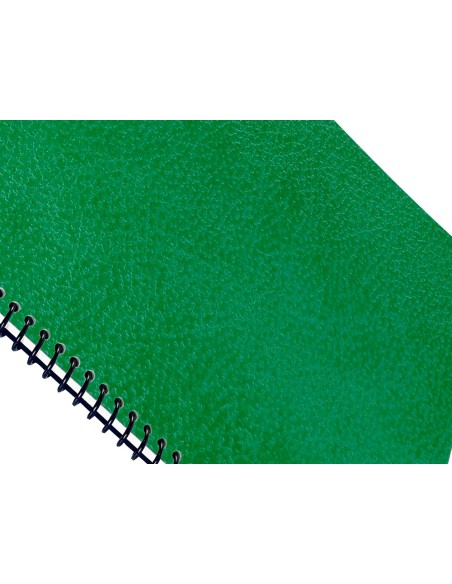 Tapa encuadernacion liderpapel carton a4 1mm verde paquete de 50 unidades
